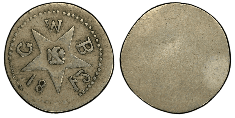 (1842) Token HT-399, C.W. Bender Philadelphia