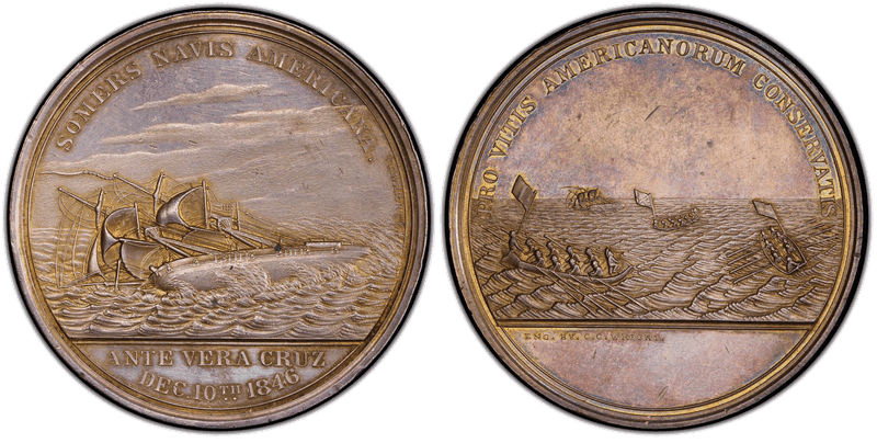 (1846) Silver Medal J-NA-24b, 57mm The Mexican War