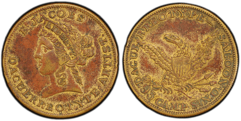(1851-59) Token Miller La-34 Brass E. Jacobs