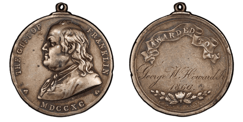 (1851) Silver Medal J-SC-11, Boston Schools(Regular Strike)