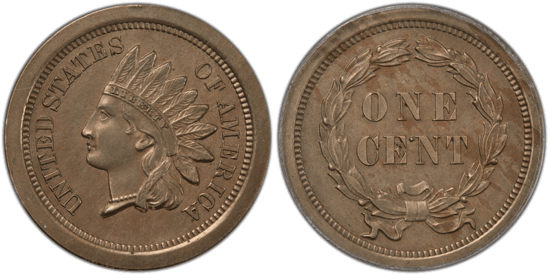 1858 Proof Cent Pattern - J-214