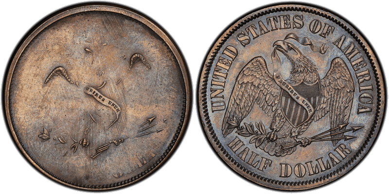 1858 Proof Half Dollar Pattern - J-223a