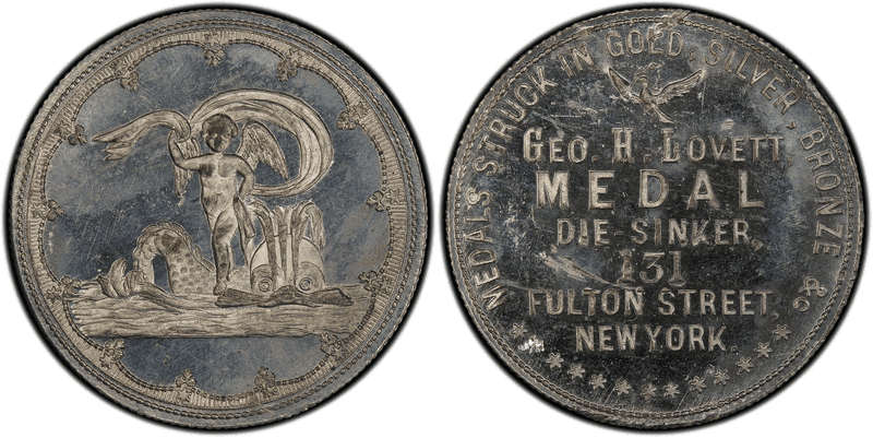(1858) Token Miller NY-488, George H. Lovett