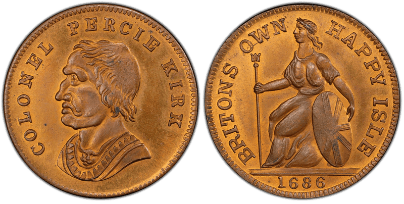 (1860) Copper Token Rulau-Conn-185, Aaron White New Boston, CT
