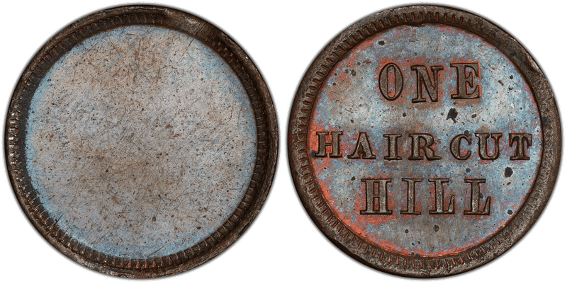 (1861-65) Civil War Store Card F-165BWa-2a, Hill OH