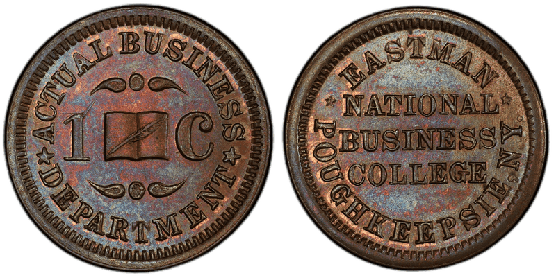 (1861-65) Copper-Nickel Civil War Store Card F-760A-1d, Eastman NY