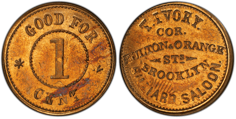 (1861) Civil War Store Card F-95D-8do, NY