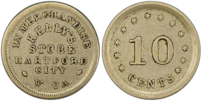 (1861-65) Civil War Store Card F-260A-2j, Kelly's Store