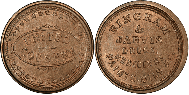 (1863) Civil War Store Card F-145A-3do, NY