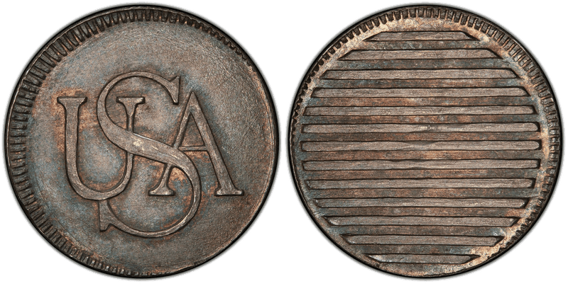 (1863) Silver Medal JAB-2, Bar Cent Facsimile