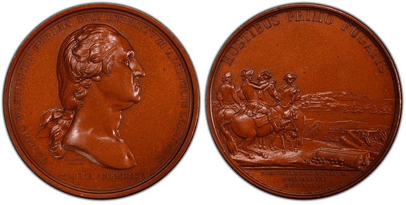 (1864-73) Bronze Medal GW-09-US1, Washington Before Boston