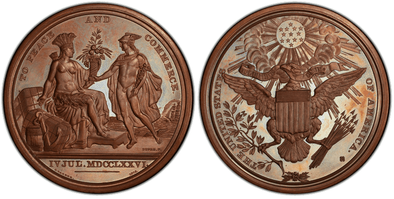 (1876) Bronze Medal J-CM-15b, U.S. Diplomatic