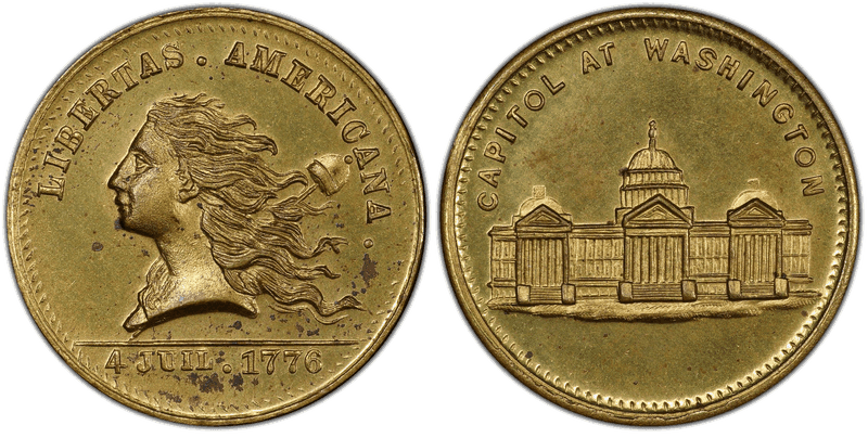 (1876) Brass Token Pa-Ph 256, Muled w/ Pa-Ph 262G Obv
