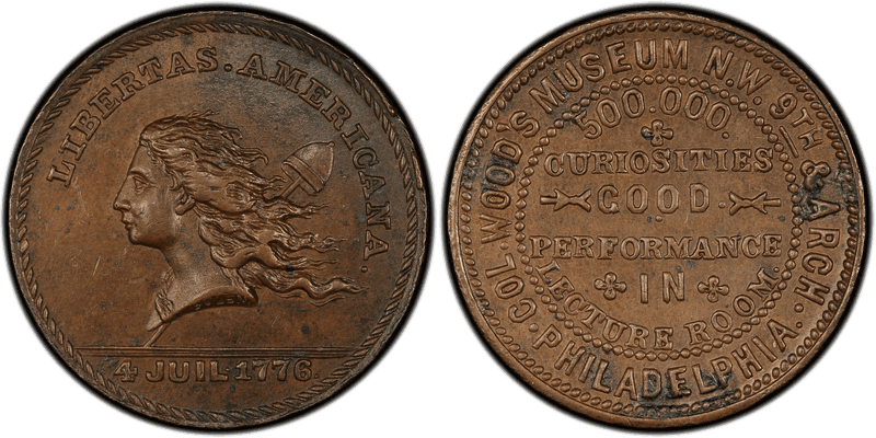 Wood's Museum Tokens