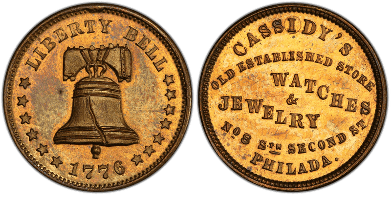 (1876) Brass Token Pa-Ph 861A, Cassidy's
