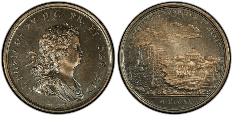 (1880-1898) Silver Medal Betts-143, Louisburg