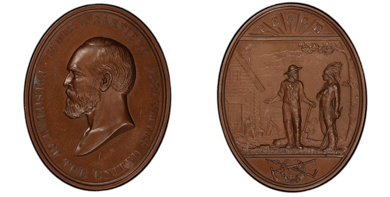 (1881) Bronze Medal J-IP-44, James A. Garfield