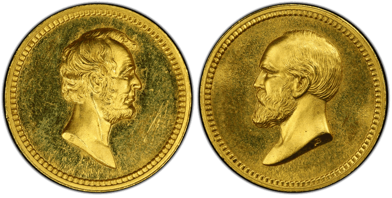 (1882) Gold Medal J-PR-41, Lincoln-Garfield