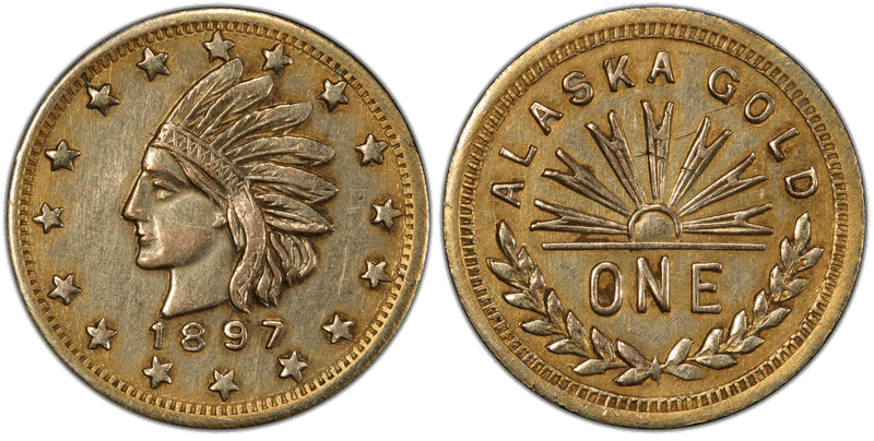 Souvenir & Fantasy Gold Tokens (1849-1915)