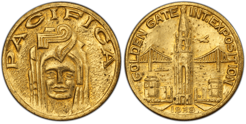 1939 HK-487d, Golden Gate Expo-Charbneau Dollar