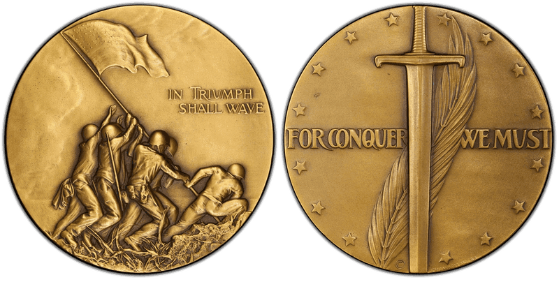 (1945) Medal For Conquer We Must Bronze 72mm