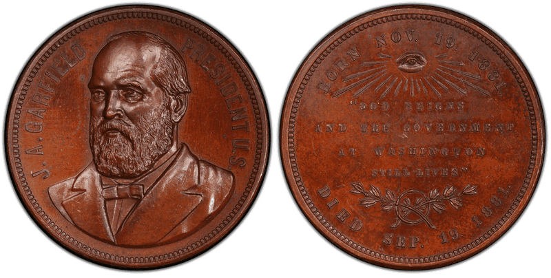 (1959) Medal Baker-22B, Washington VA Collis Restrike - Copper