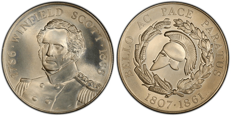 (1966) Silver So-Called Half Dollar, Winfield Scott Centennial