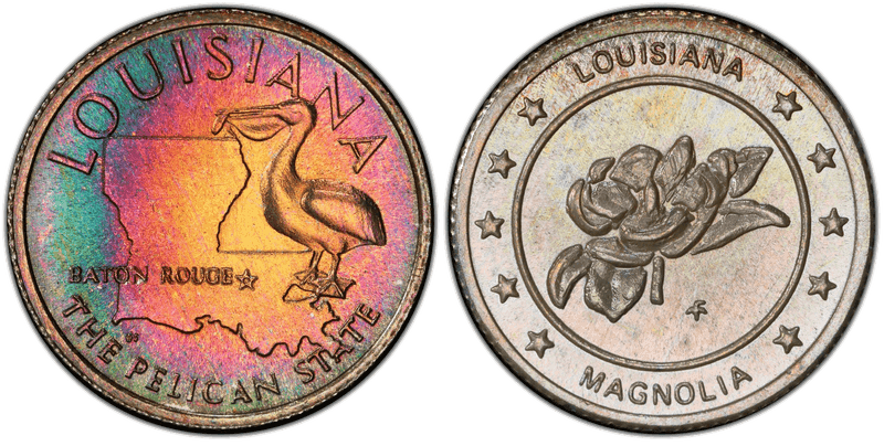 (1969)-FM Silver Medal Louisiana States of the Union