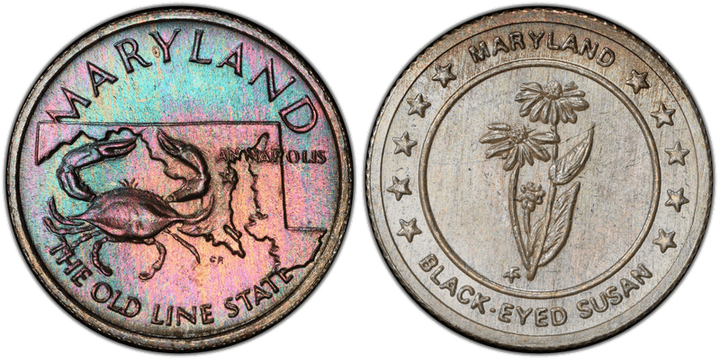 (1969)-FM Silver Medal Maryland States of the Union