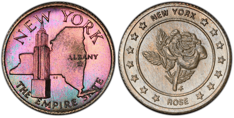 (1969)-FM Silver Medal New York States of the Union