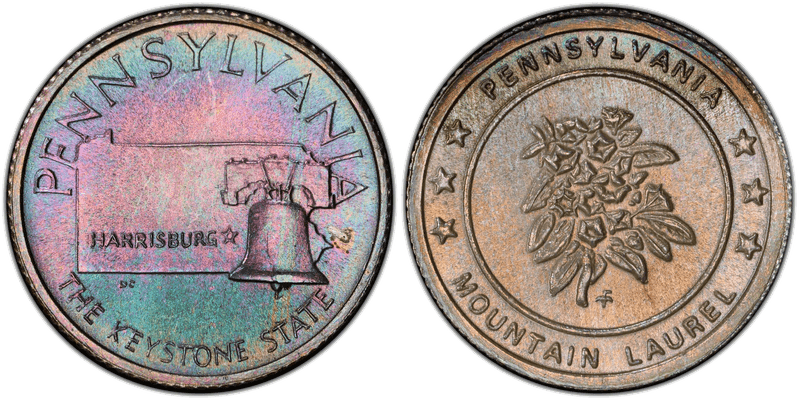 (1969)-FM Silver Medal Pennsylvania States of the Union