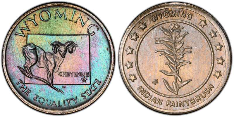 (1969)-FM Silver Medal Wyoming States of the Union