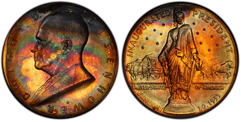 (1970s)-D Medal Dwight D. Eisenhower 34mm Inaugurated 1953
