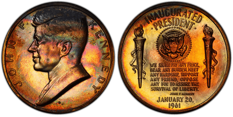 (1970s)-D Medal John F. Kennedy 34mm Inaugurated 1961