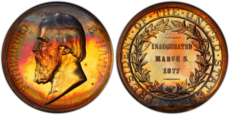 (1970s)-D Medal Rutherford B. Hayes 34mm Inaugurated 1877