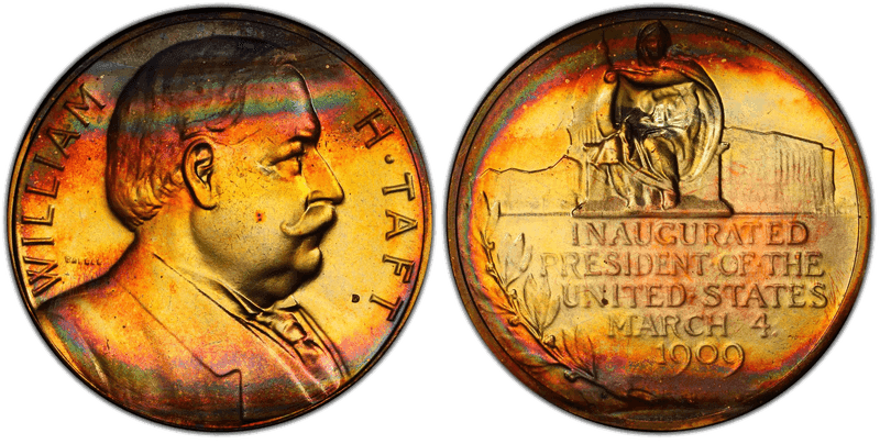 (1970s)-D Medal William H. Taft 34mm Inaugurated 1909