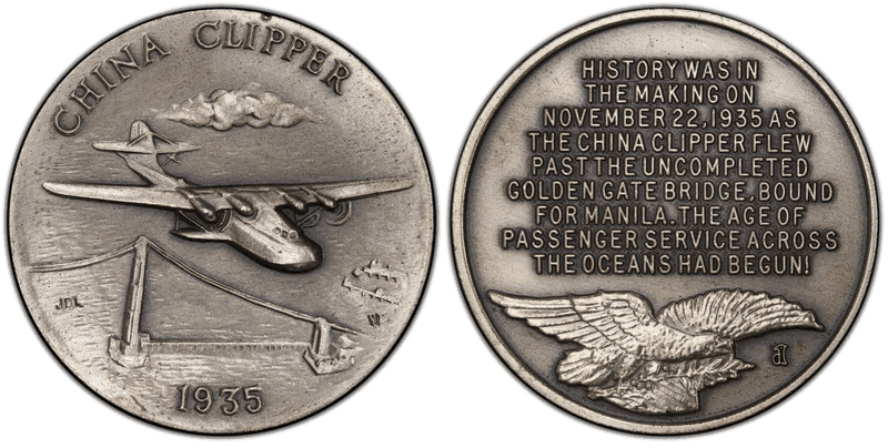 1972 Hawaiian Medal - China Clipper 1935 Commemorative