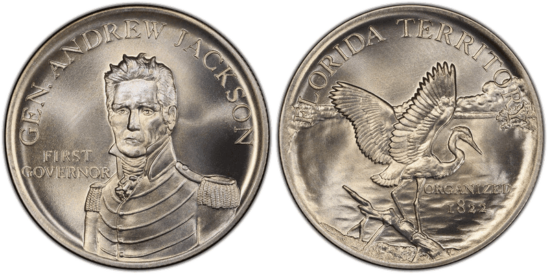 (1972) Silver So-Called Half Dollar, Florida Territory, 150th Anniversary