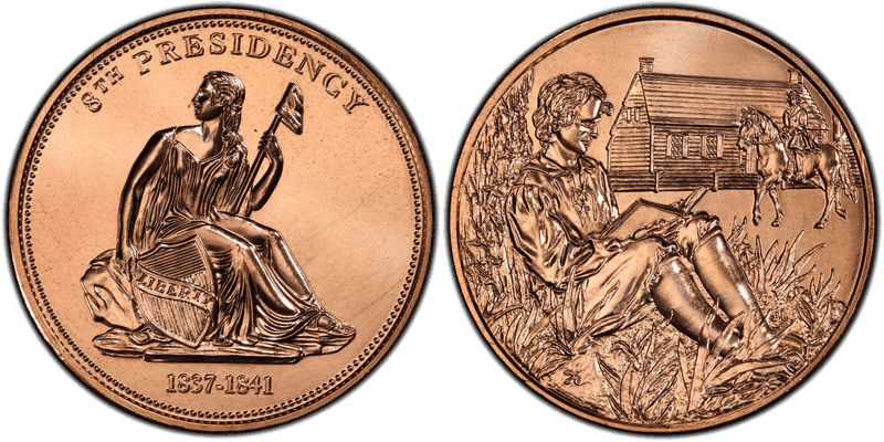 (2008) First Spouse Bronze Medal - Van Buren's Liberty