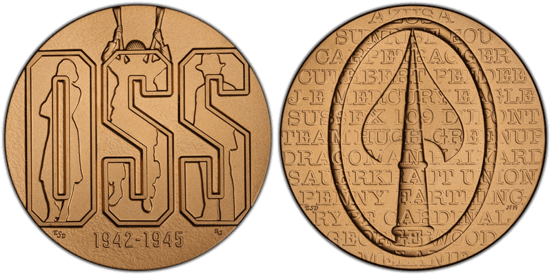 (2018-P) Medal Office of Strategic Services Bronze 76mm