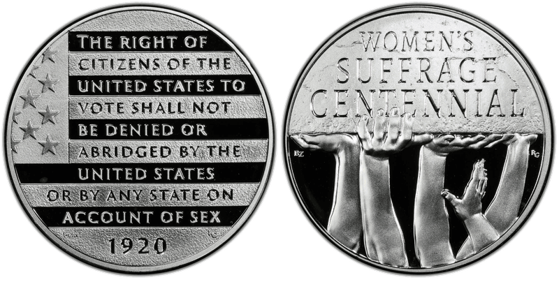 (2020) Medal Women's Suffrage Centennial
