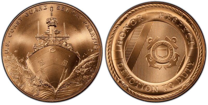 (2023-P) Medal U.S. Coast Guard Bronze Matte