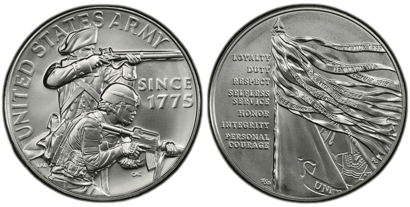 (2024-P) Medal U.S. Army Matte 1 oz Silver