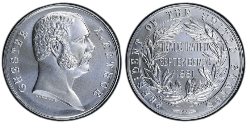 (2024-S) Medal Chester A. Arthur Silver Matte Finish