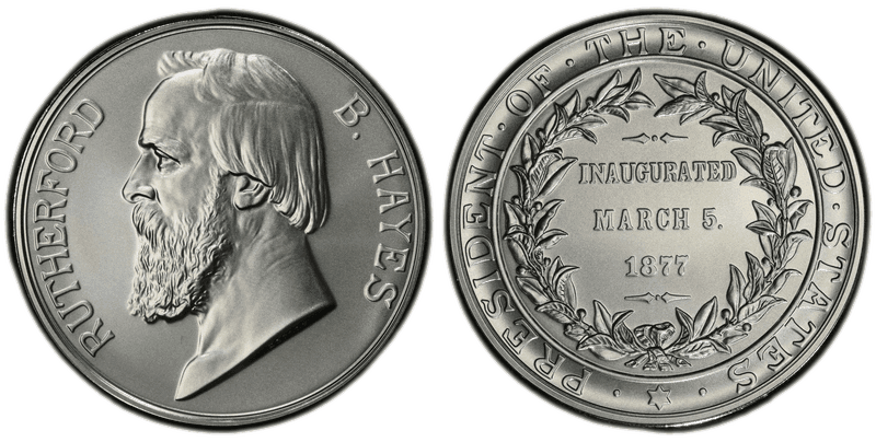 (2024-S) Medal Rutherford B. Hayes Silver Matte Finish