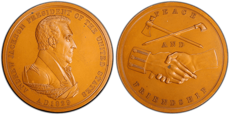 (c.1831) Bronze Medal J-IP-14, Bronzed, Andrew Jackson