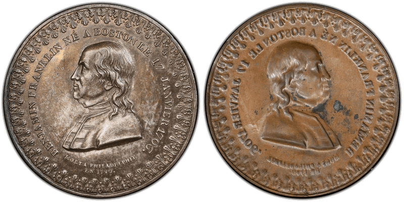 (c. 1810) Medal Fuld FR.ME.NL.10, GM-24 Obv Cliche, Silvered Copper
