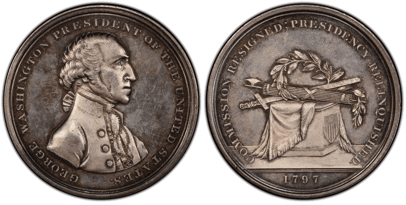 (1816) Silver Medal GW-57, Plain Rim Halliday Medal
