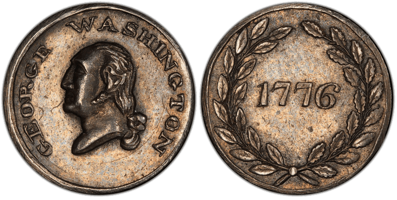 (c.1824) Medal GW-114 Silver Washington-1776