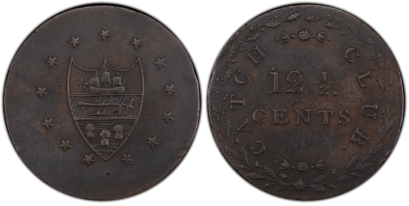 (1830) Copper Token HT-403, Catch Club PA